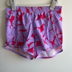 All in Motion Purple and Red Athletic Shorts